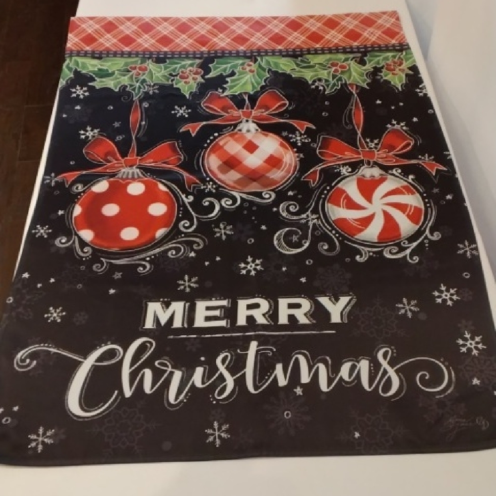 Festive Christmas Holiday Flag